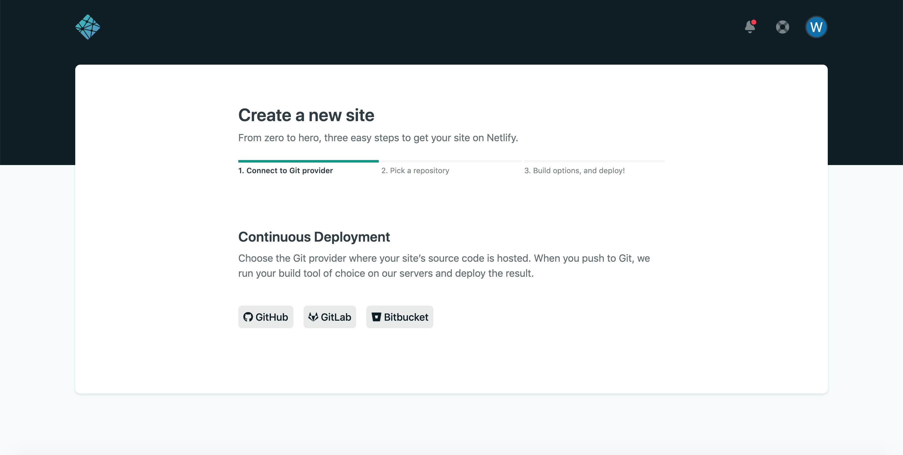 Netlify deploy from Github
