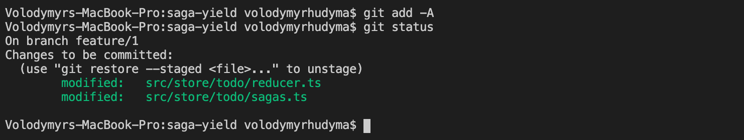 Git Staged Changes