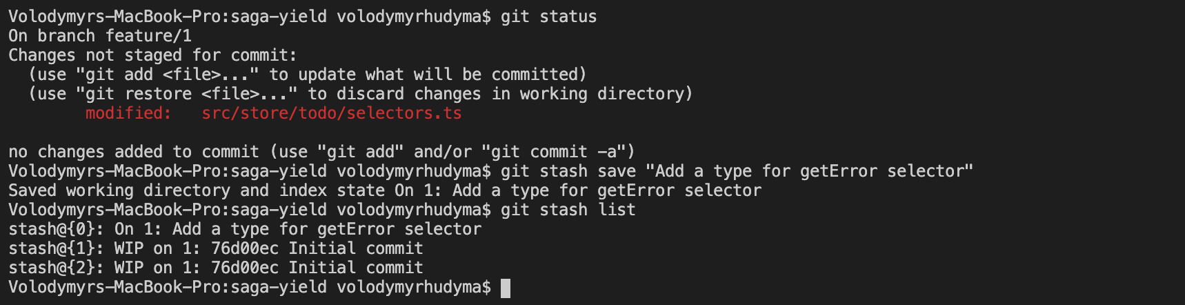 Git Stash With Custom Message