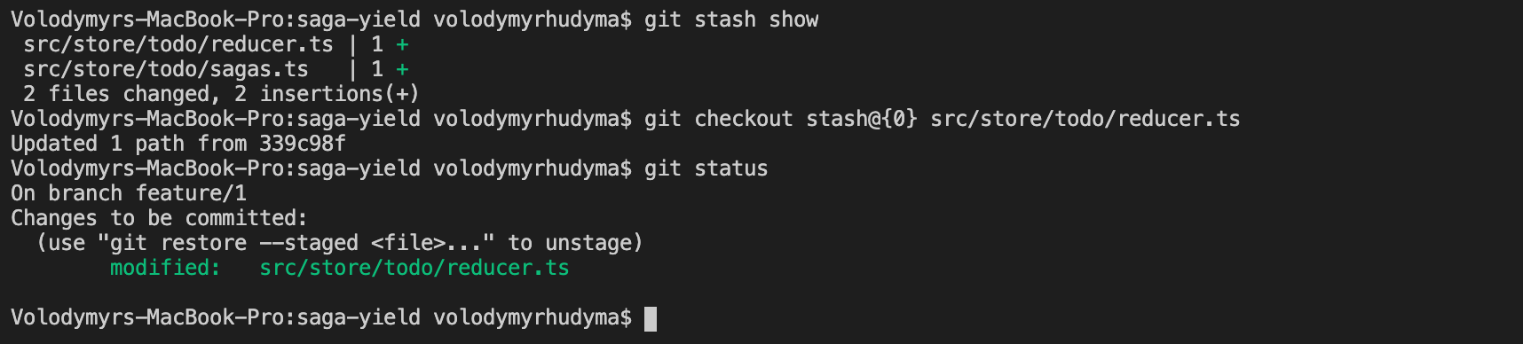 Git Stash Apply A Single File