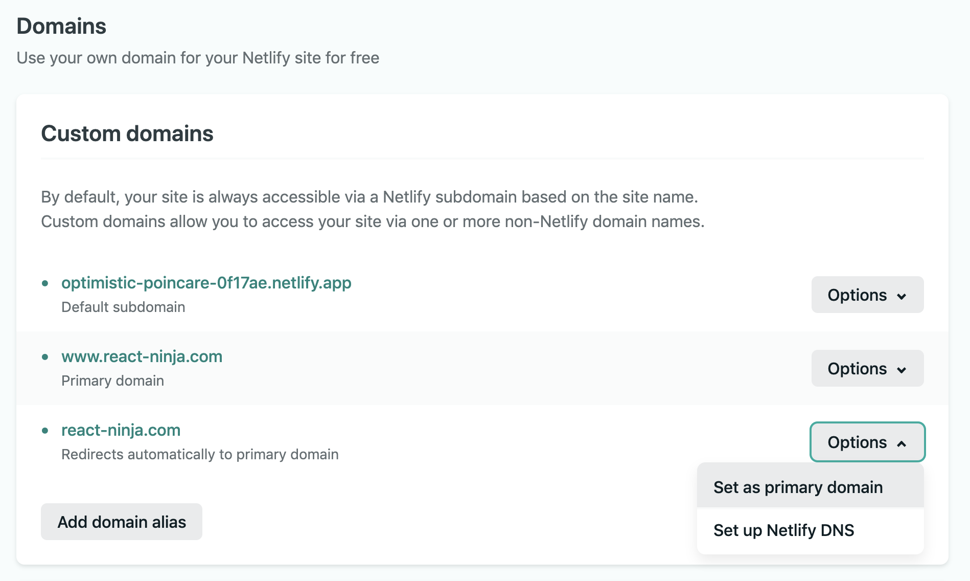 Change Primary Domain